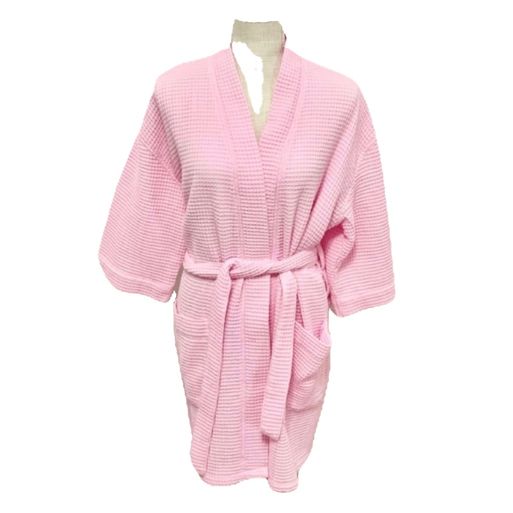 Terry Town Short Waffle Robe